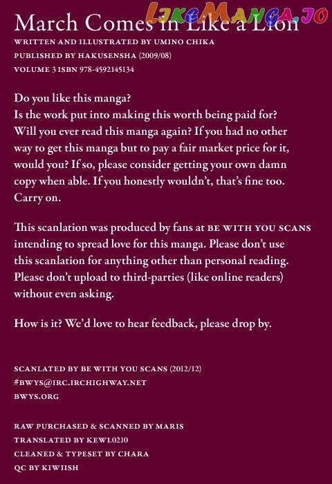 Read 3-Gatsu No Lion (EN) Manga Online