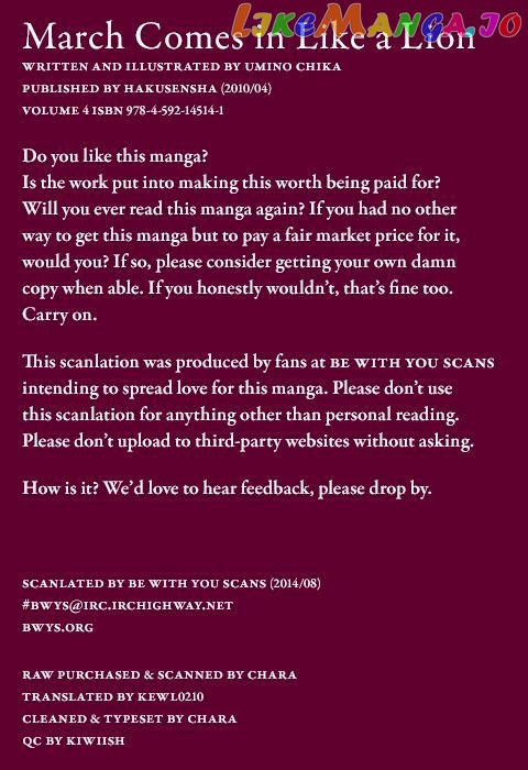 Read 3-Gatsu No Lion (EN) Manga Online