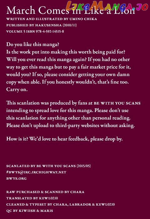 Read 3-Gatsu No Lion (EN) Manga Online