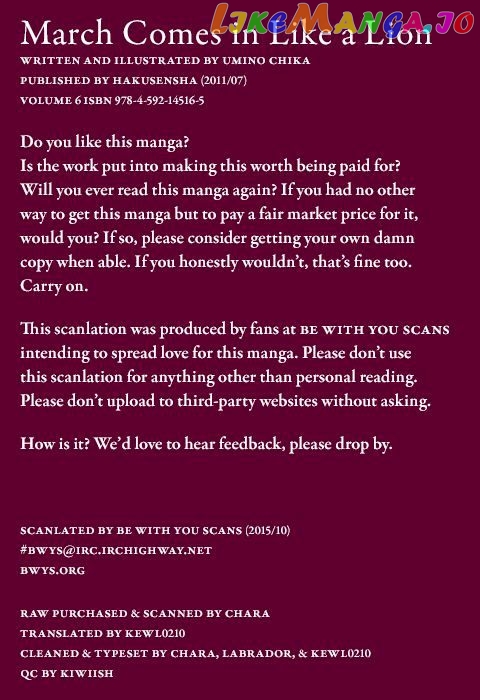 Read 3-Gatsu No Lion (EN) Manga Online