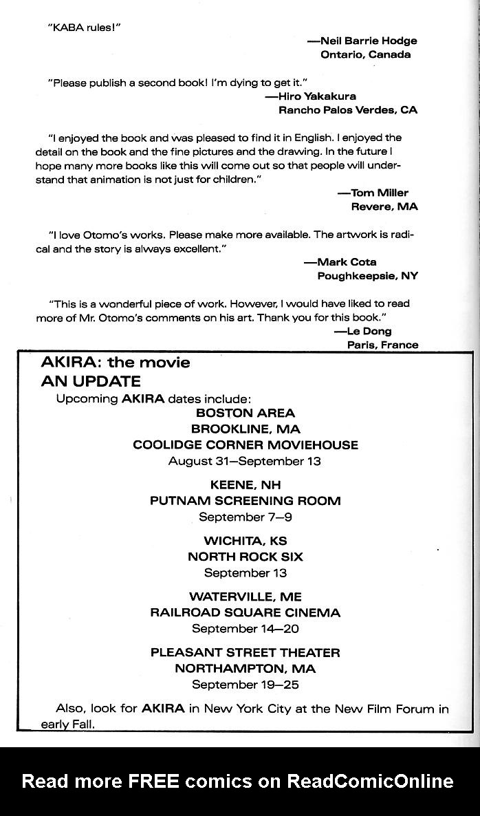 Read Akira Manga Online