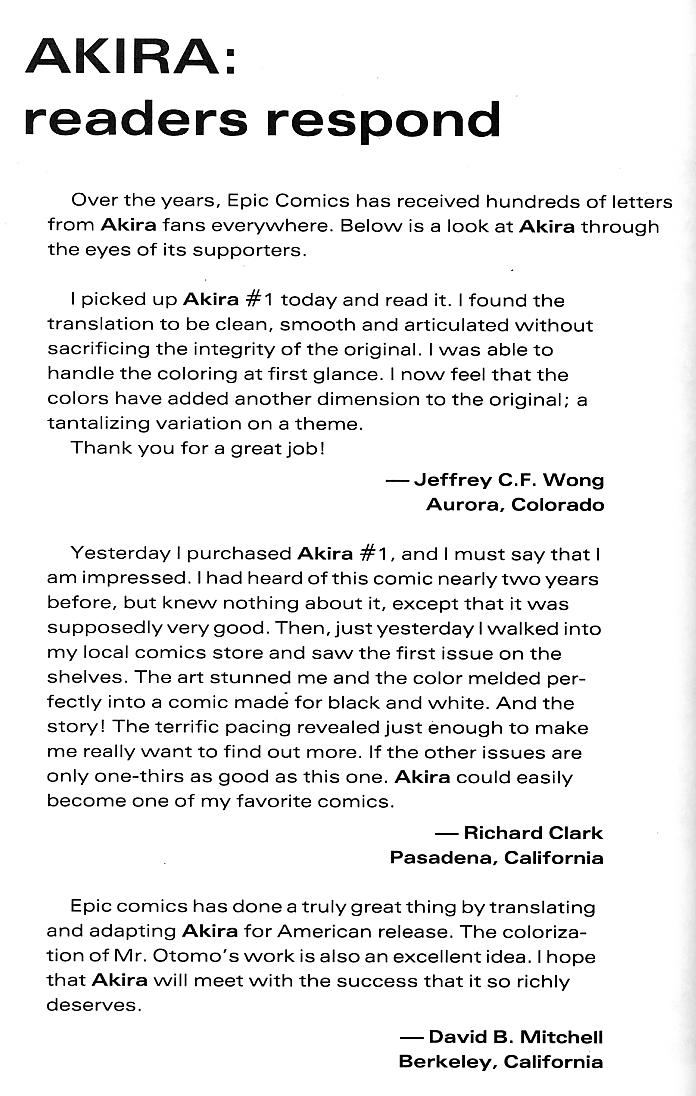 Read Akira Manga Online