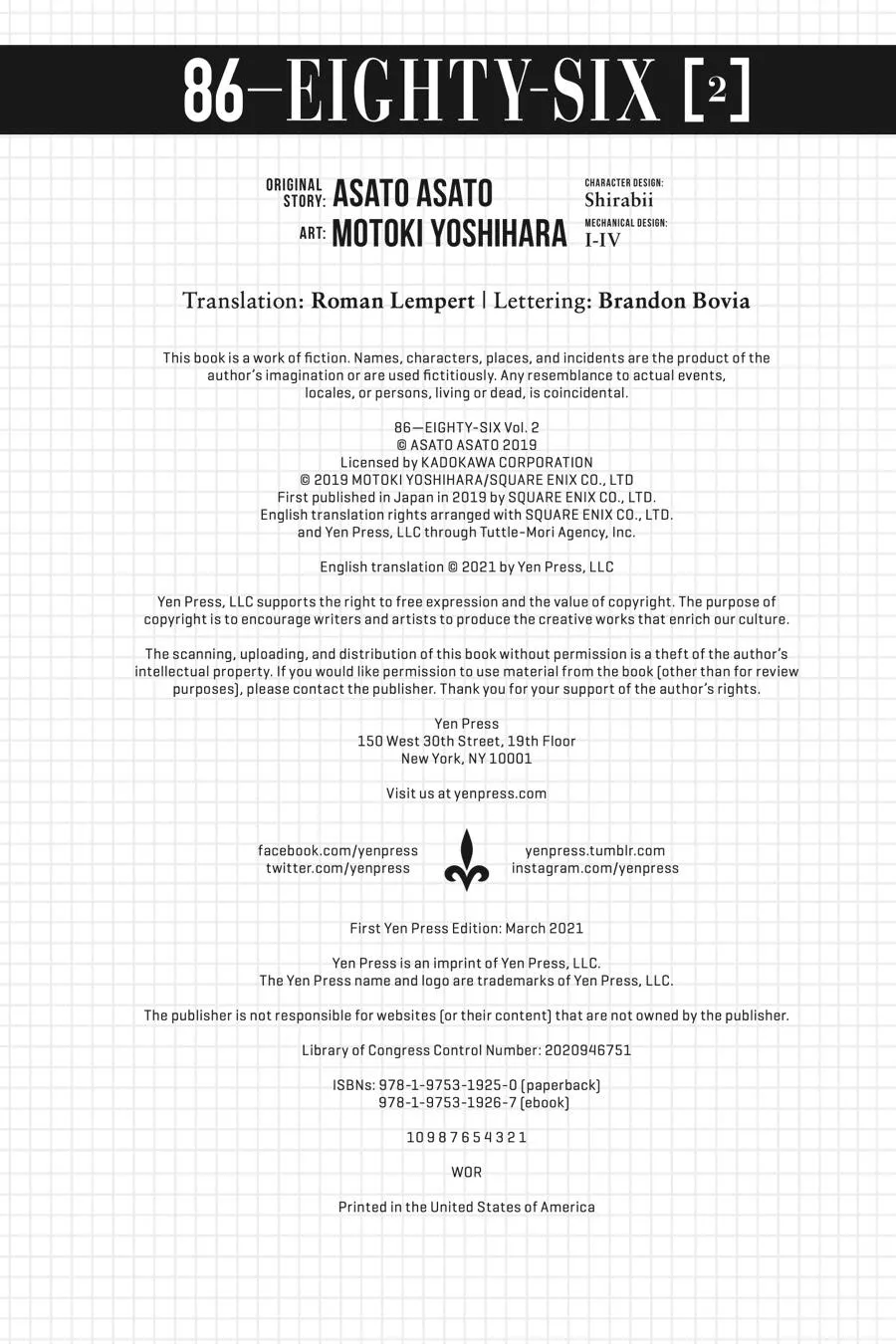 Read Eighty Six (EN) Manga Online