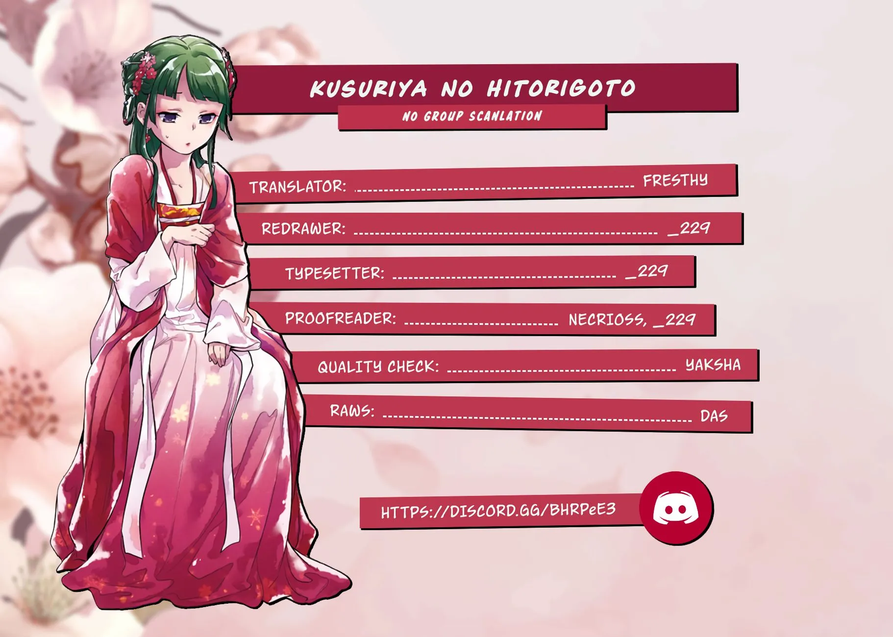 Read Kusuriya no Hitorigoto (EN) Manga Online