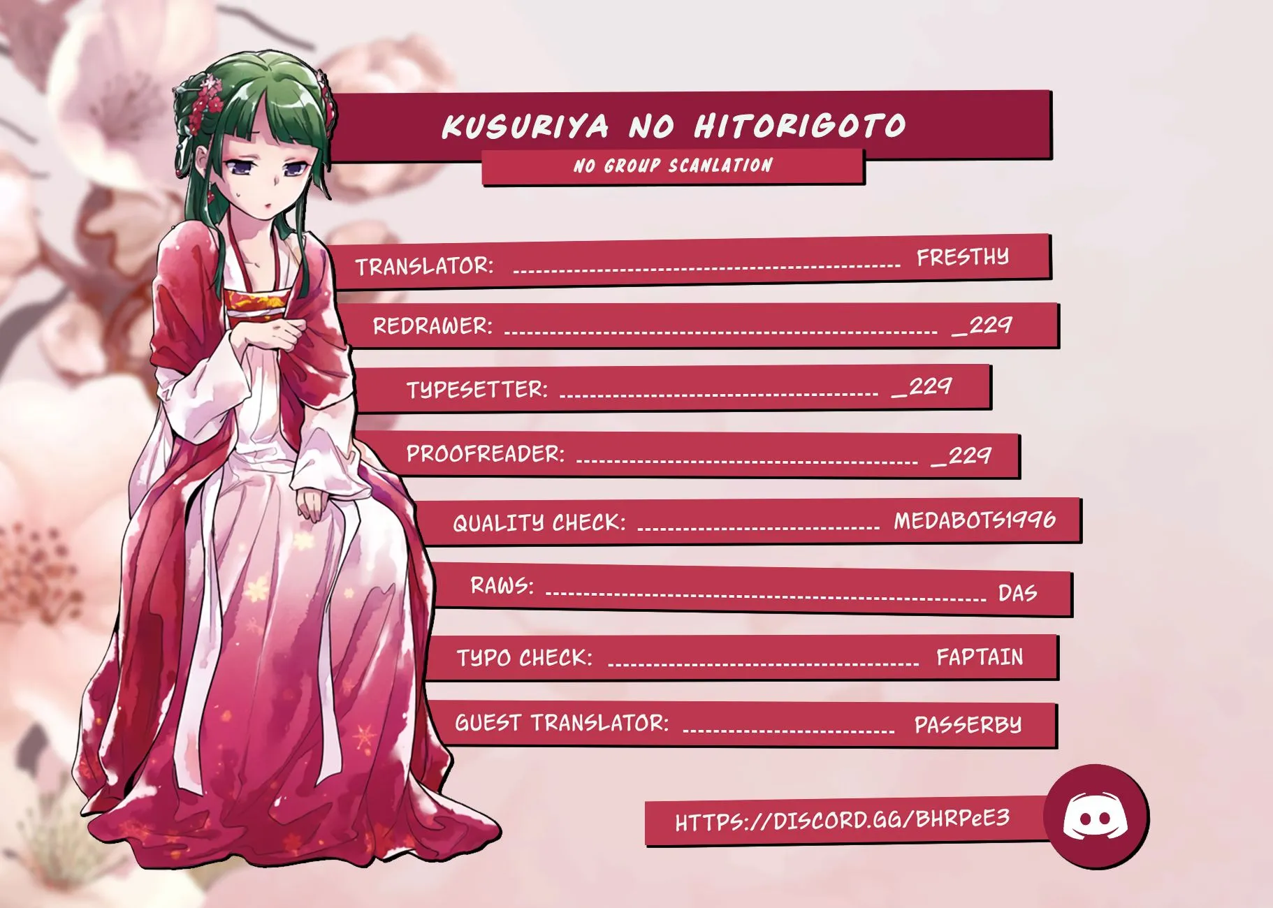 Read Kusuriya no Hitorigoto (EN) Manga Online