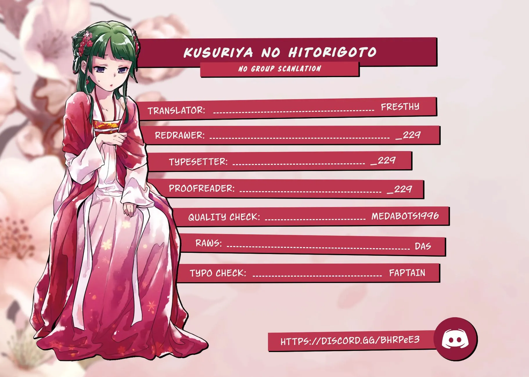 Read Kusuriya no Hitorigoto (EN) Manga Online