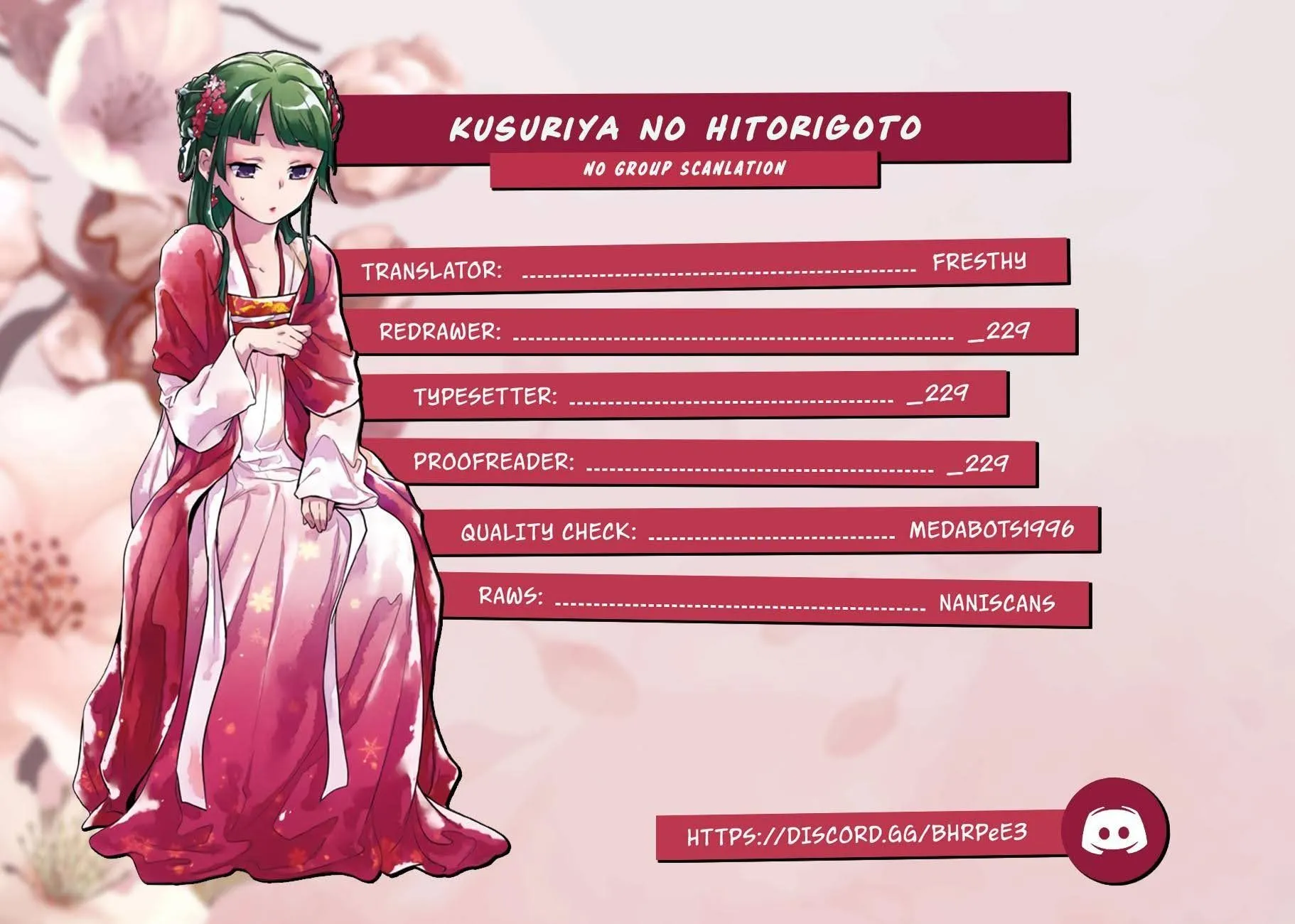 Read Kusuriya no Hitorigoto (EN) Manga Online