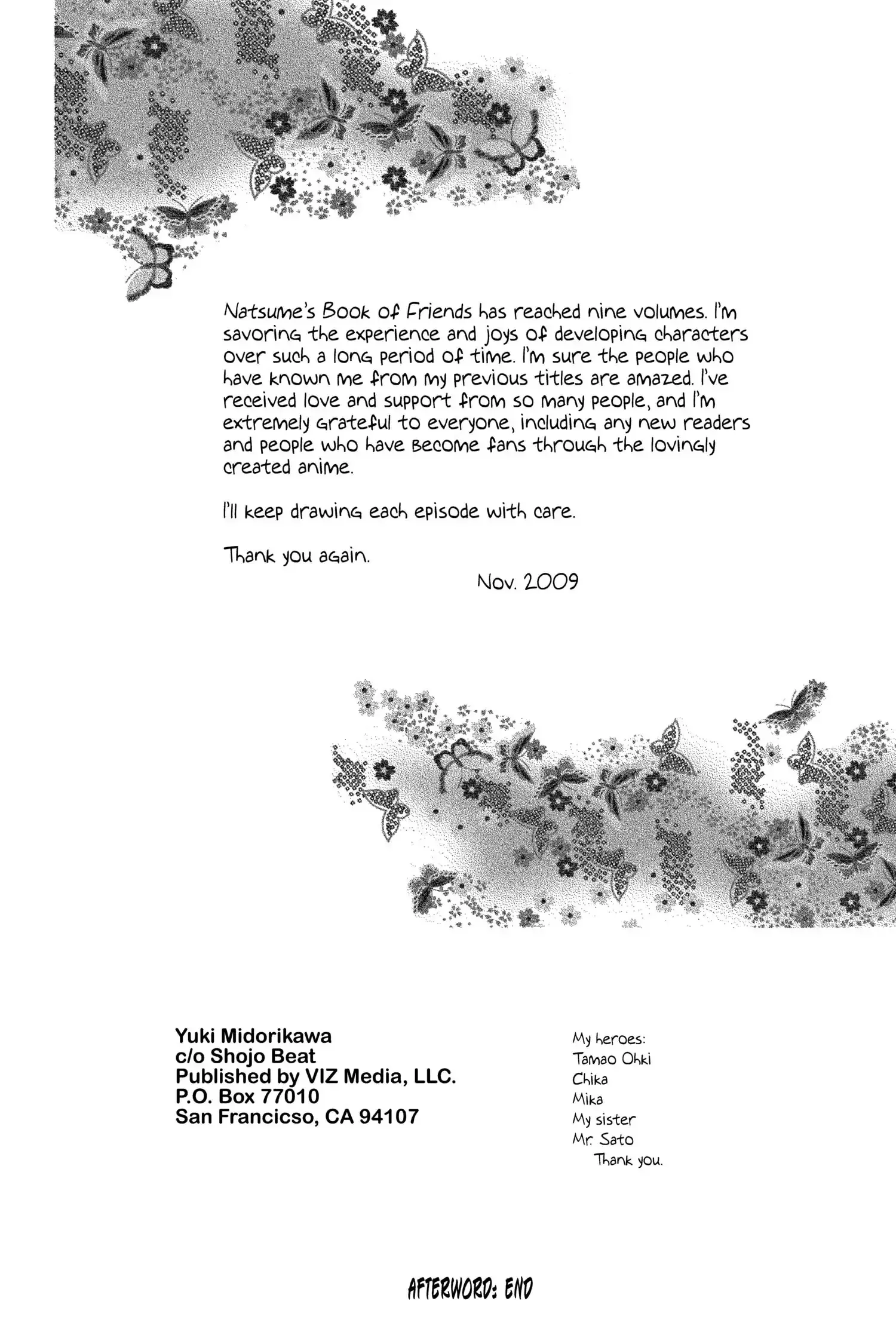 Read Natsume Yuujinchou Manga Online