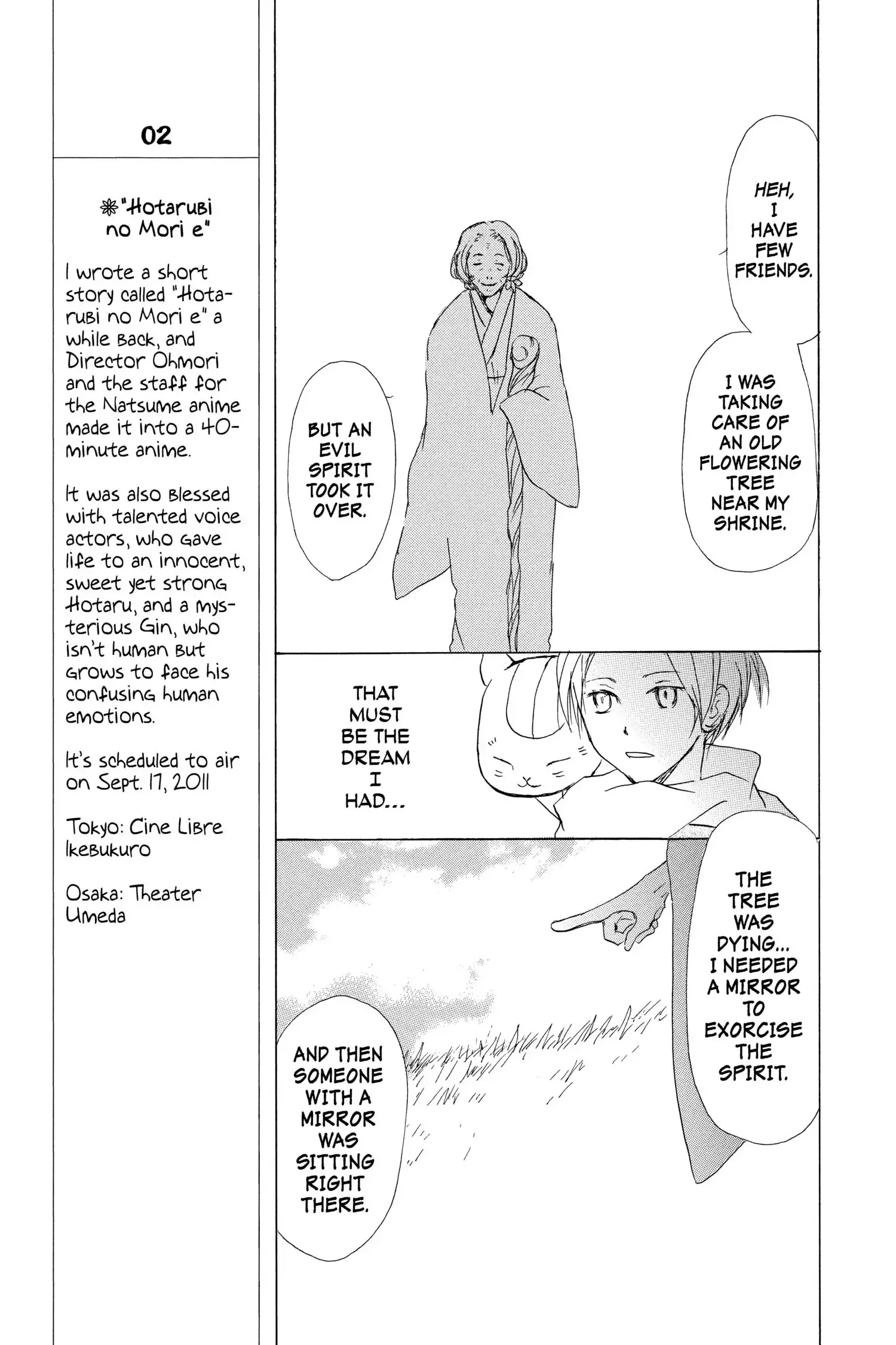 Read Natsume Yuujinchou Manga Online