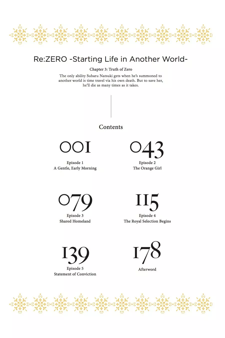 Read Re_ZERO -Starting Life in Another World (EN) Manga Online