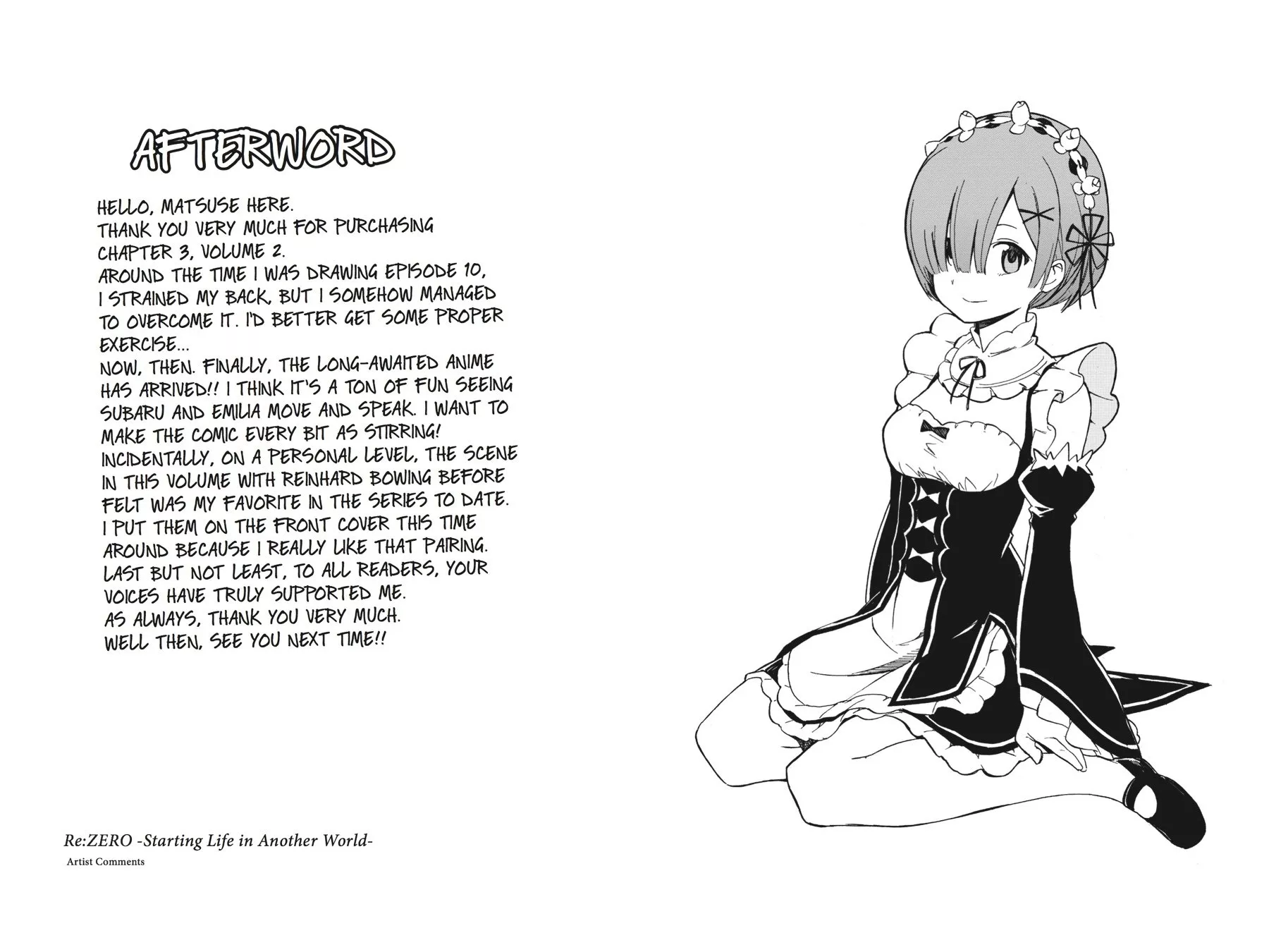 Read Re_ZERO -Starting Life in Another World (EN) Manga Online