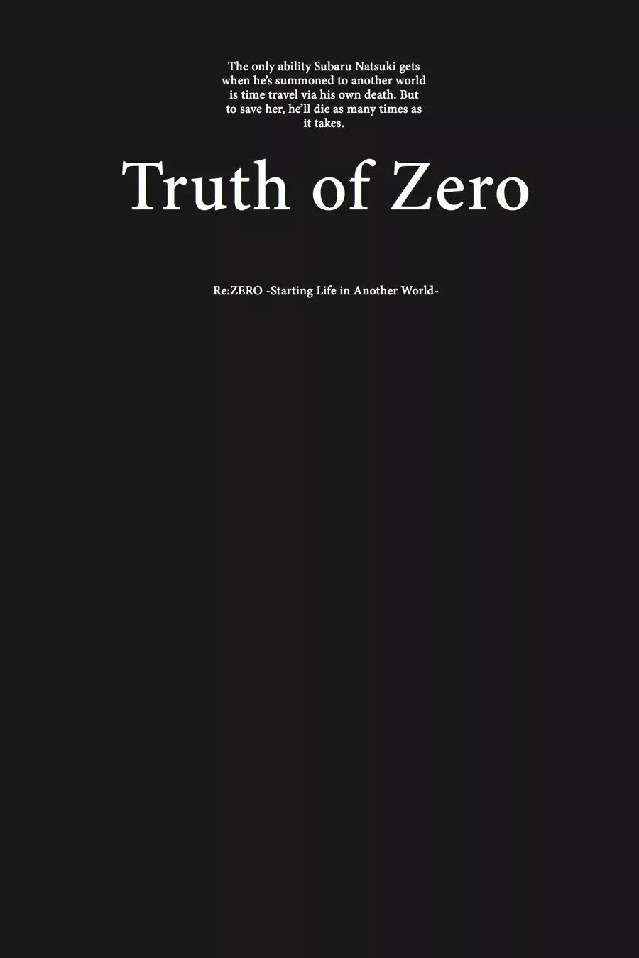Read Re_ZERO -Starting Life in Another World (EN) Manga Online