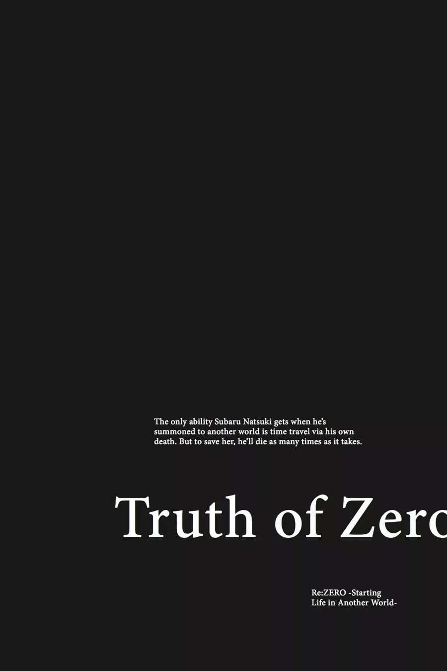 Read Re_ZERO -Starting Life in Another World (EN) Manga Online
