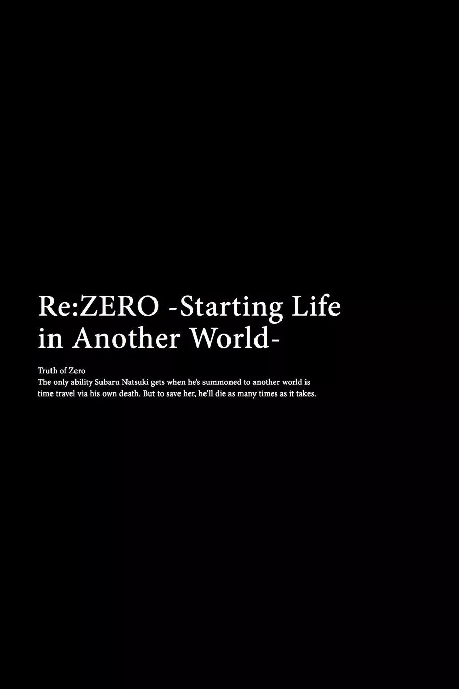 Read Re_ZERO -Starting Life in Another World (EN) Manga Online
