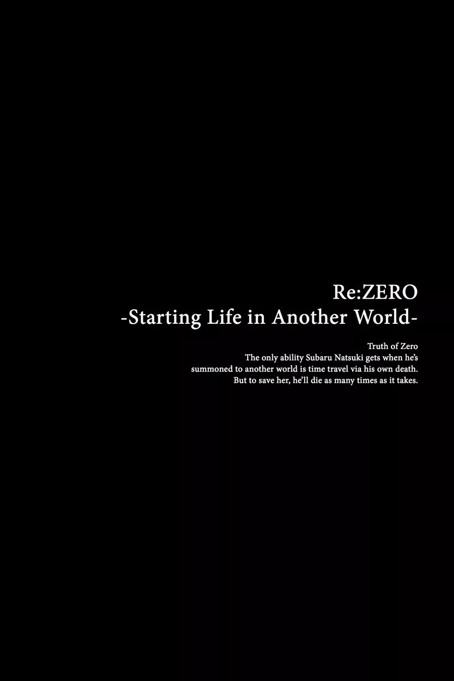 Read Re_ZERO -Starting Life in Another World (EN) Manga Online