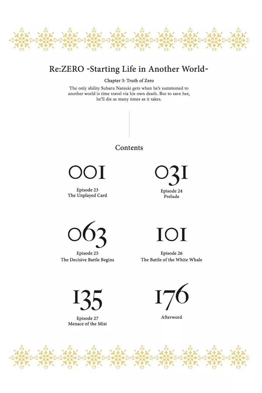 Read Re_ZERO -Starting Life in Another World (EN) Manga Online