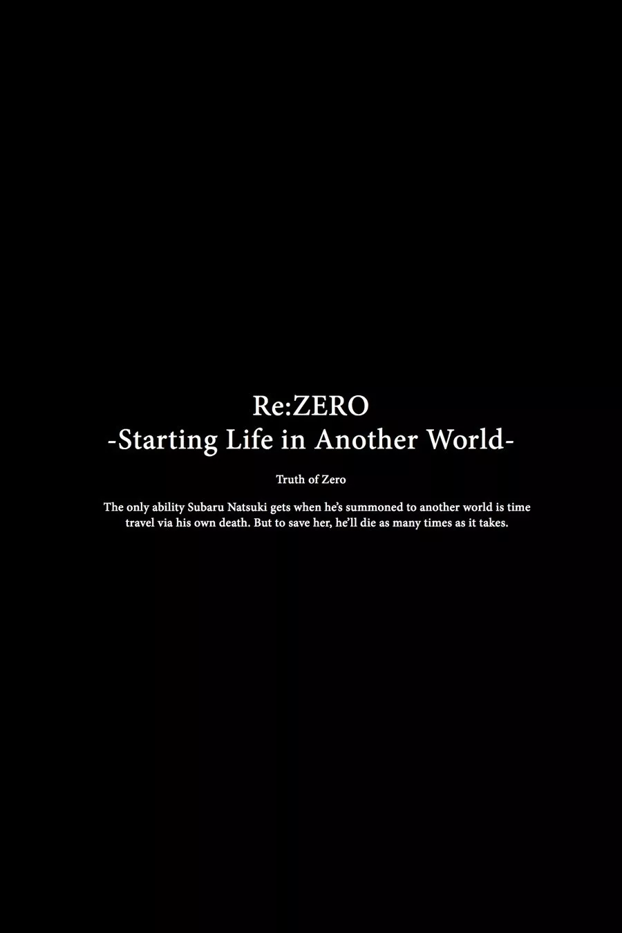 Read Re_ZERO -Starting Life in Another World (EN) Manga Online