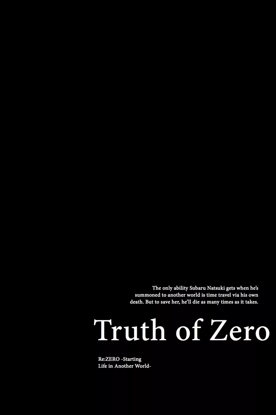 Read Re_ZERO -Starting Life in Another World (EN) Manga Online