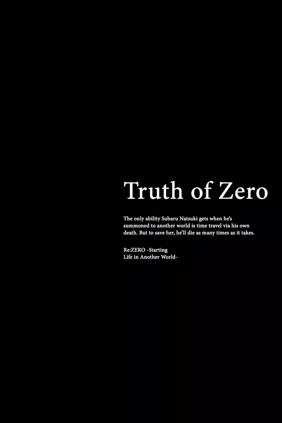 Read Re_ZERO -Starting Life in Another World (EN) Manga Online