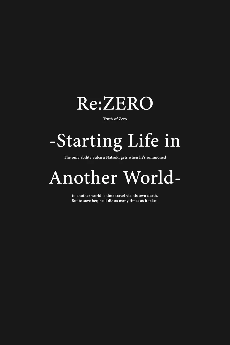 Read Re_ZERO -Starting Life in Another World (EN) Manga Online