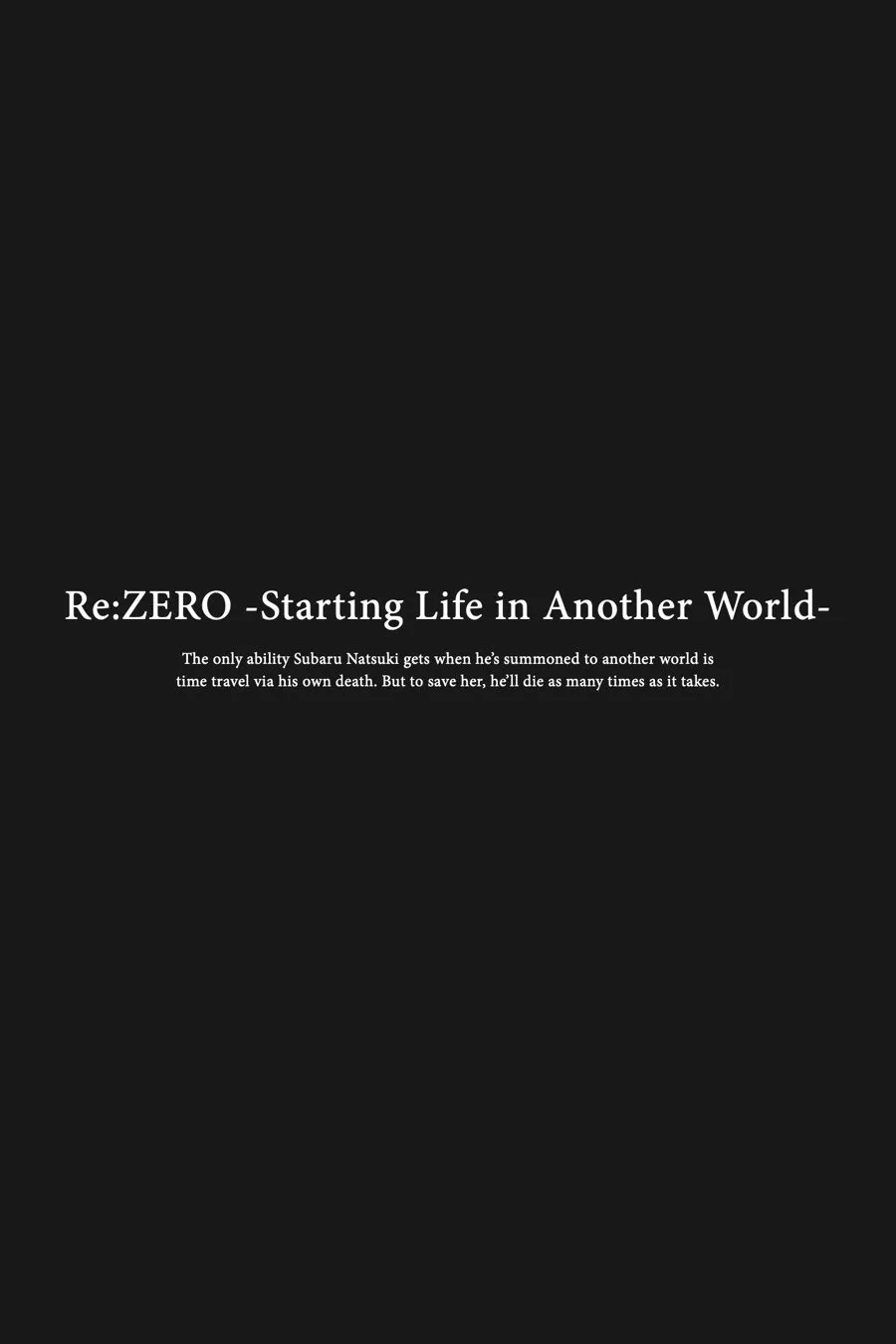 Read Re_ZERO -Starting Life in Another World (EN) Manga Online