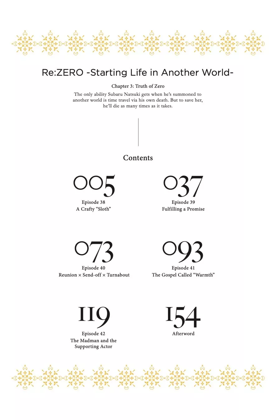 Read Re_ZERO -Starting Life in Another World (EN) Manga Online