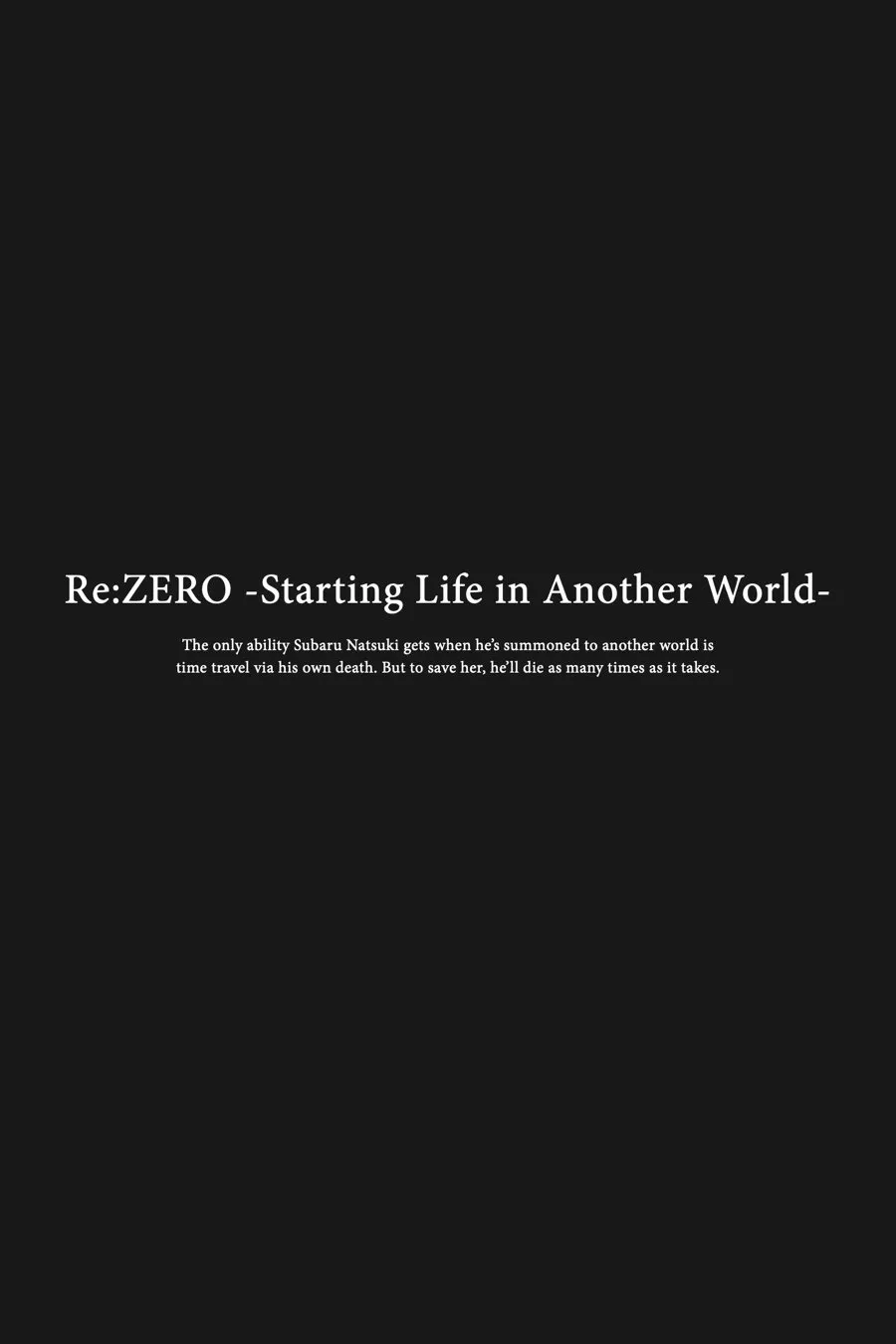 Read Re_ZERO -Starting Life in Another World (EN) Manga Online