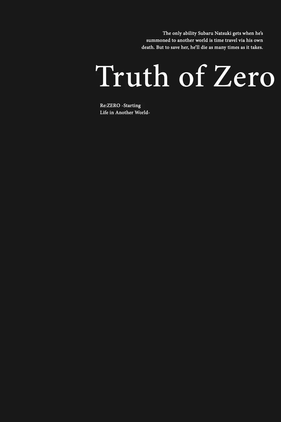 Read Re_ZERO -Starting Life in Another World (EN) Manga Online