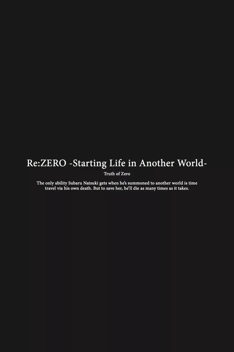 Read Re_ZERO -Starting Life in Another World (EN) Manga Online
