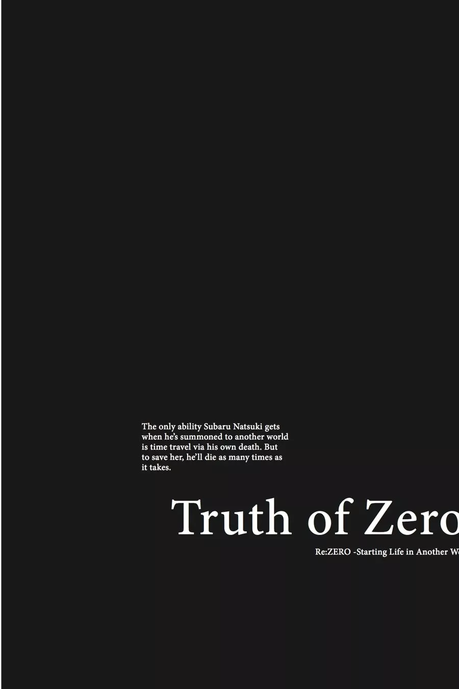Read Re_ZERO -Starting Life in Another World (EN) Manga Online