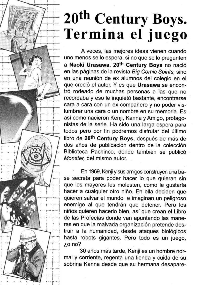 Read 20th Century Boys (ES) Manga Online