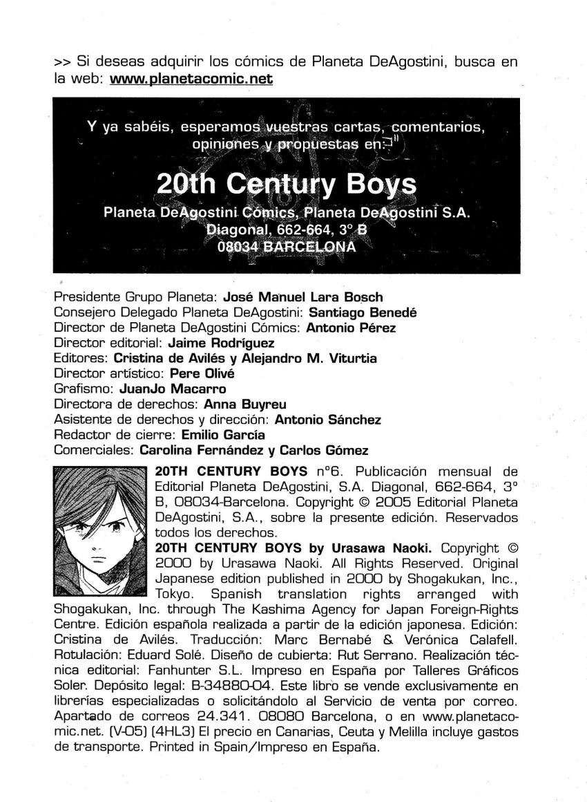 Read 20th Century Boys (ES) Manga Online
