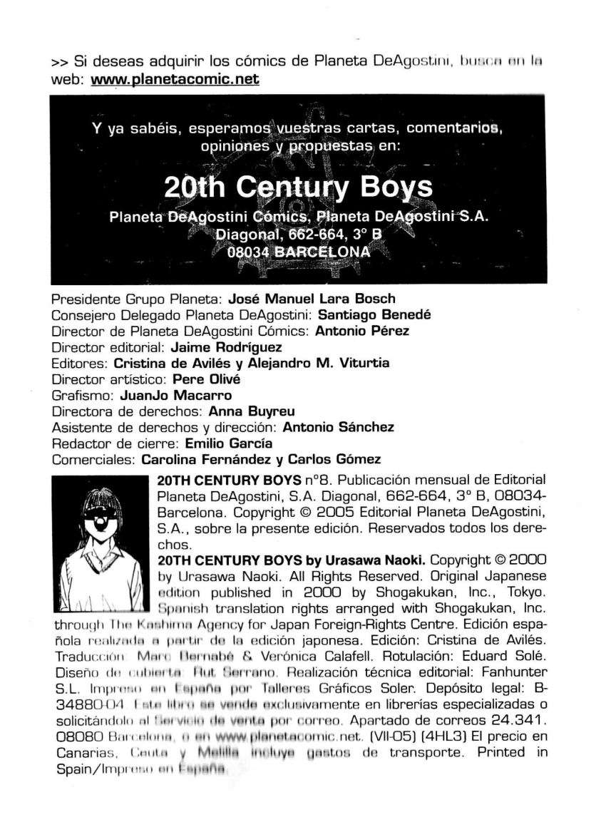 Read 20th Century Boys (ES) Manga Online
