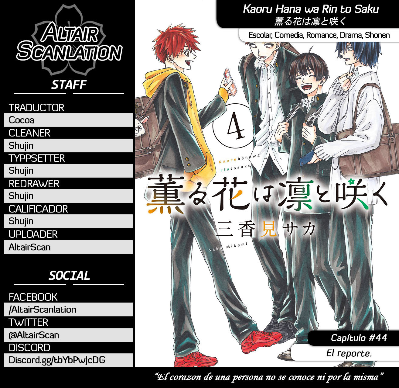 Read Kaoru Hana Wa Rin To Saku (ES) Manga Online