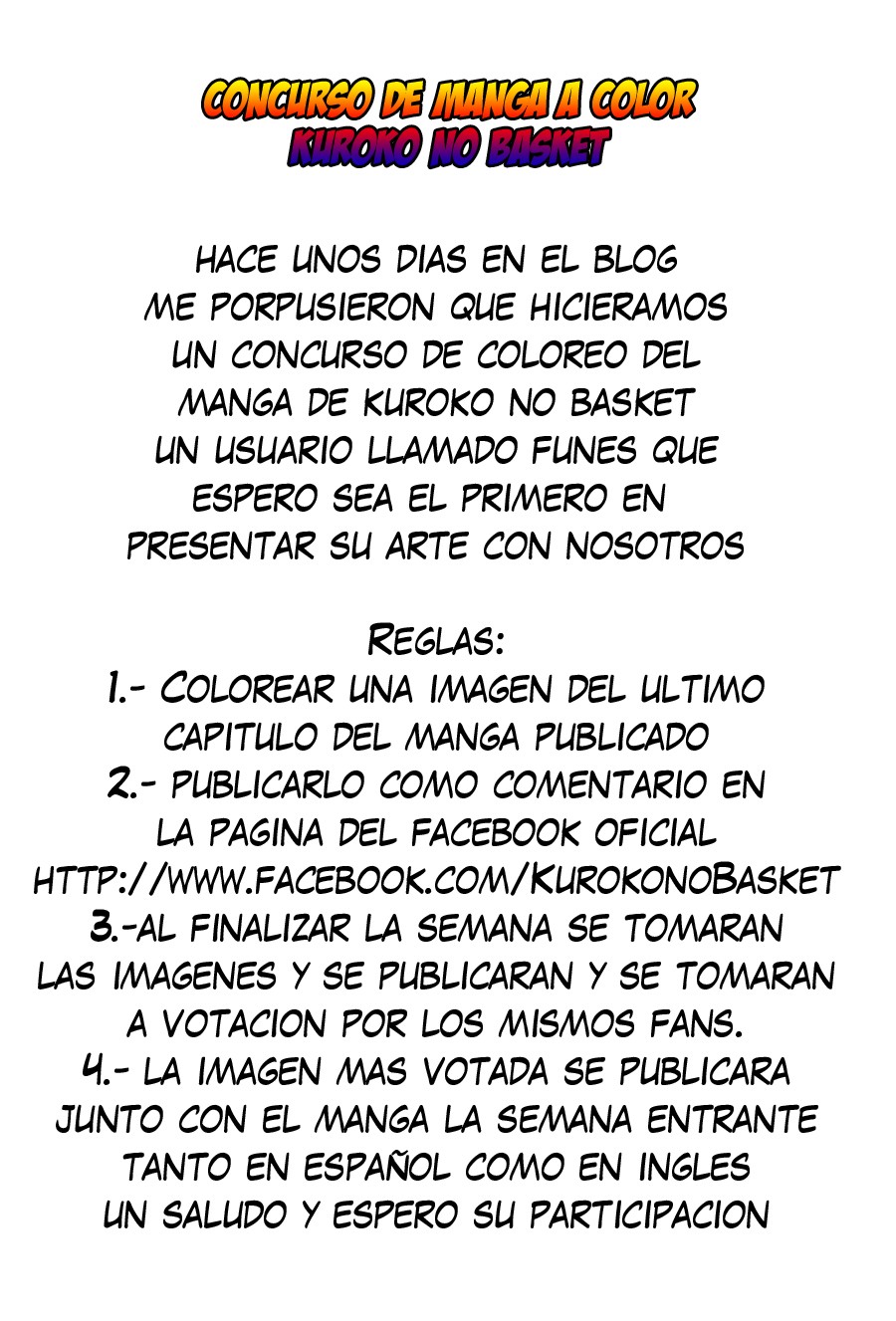Read Kuroko no Basket (ES) Manga Online