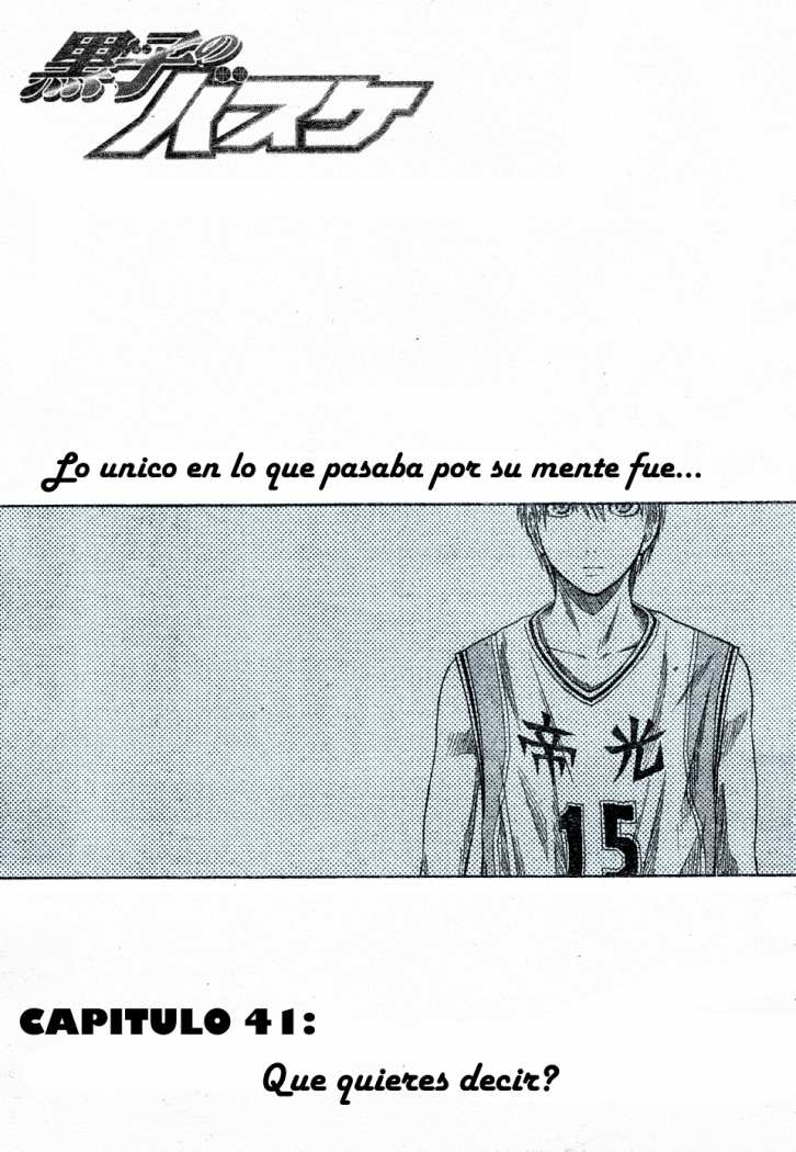Read Kuroko no Basket (ES) Manga Online