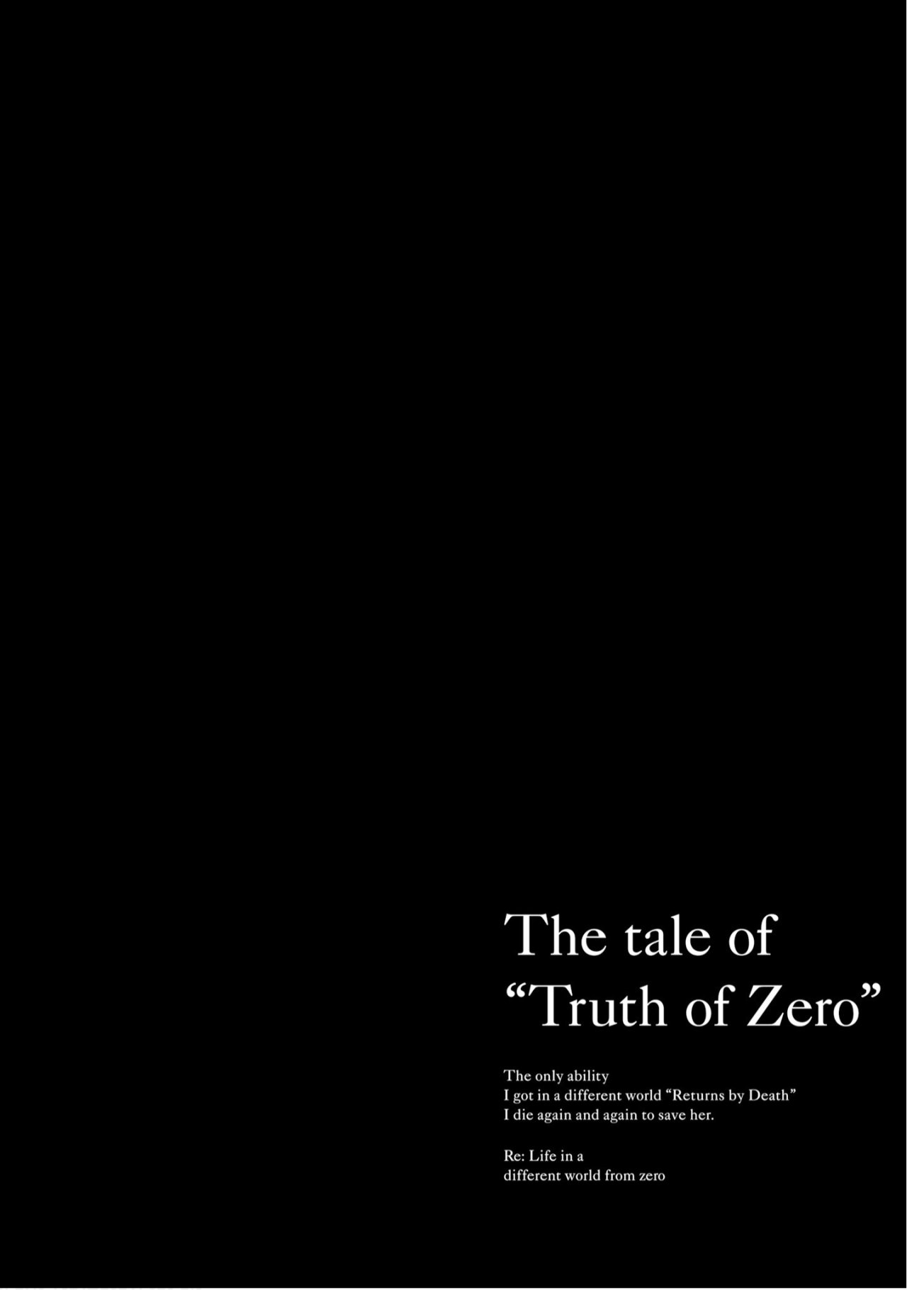 Read Re Zero kara Hajimeru Isekai Seikatsu (ES) Manga Online