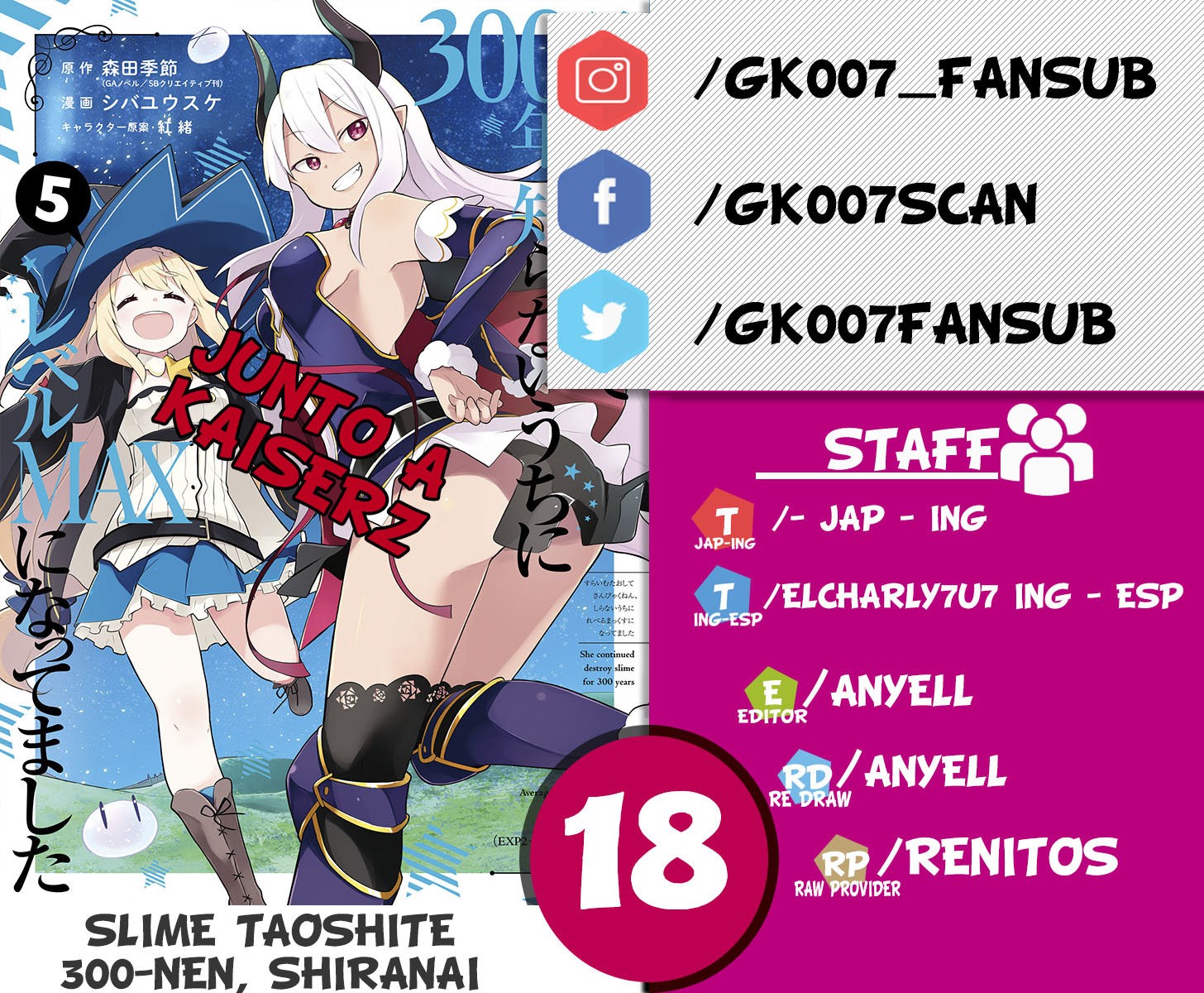 Read Slime Taoshite 300-nen, Shiranai Uchi ni Level Max ni Nattemashita (ES) Manga Online