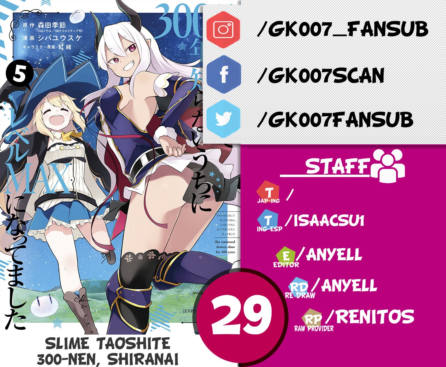 Read Slime Taoshite 300-nen, Shiranai Uchi ni Level Max ni Nattemashita (ES) Manga Online