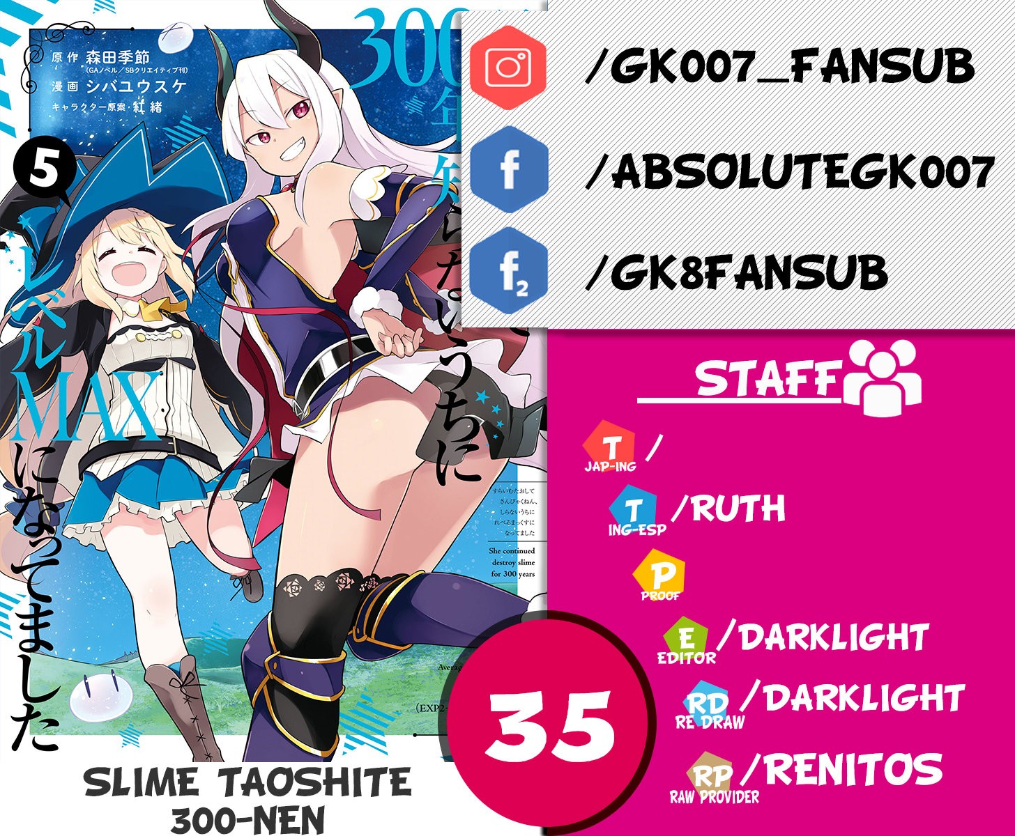 Read Slime Taoshite 300-nen, Shiranai Uchi ni Level Max ni Nattemashita (ES) Manga Online