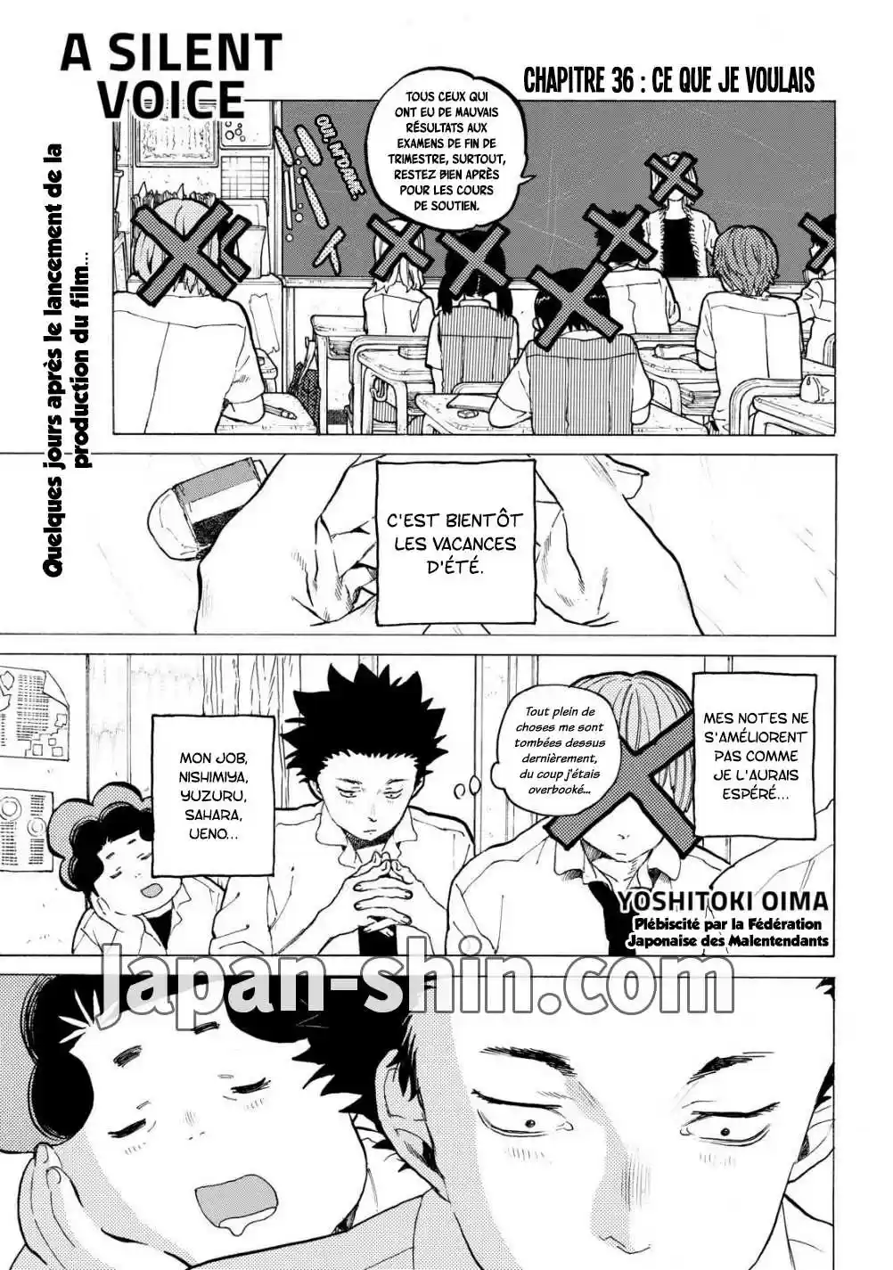 Read Koe no Katachi (FR) Manga Online