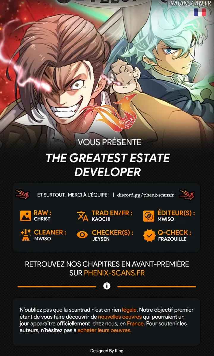 Read The Greatest Estate Developer (FR) Manga Online