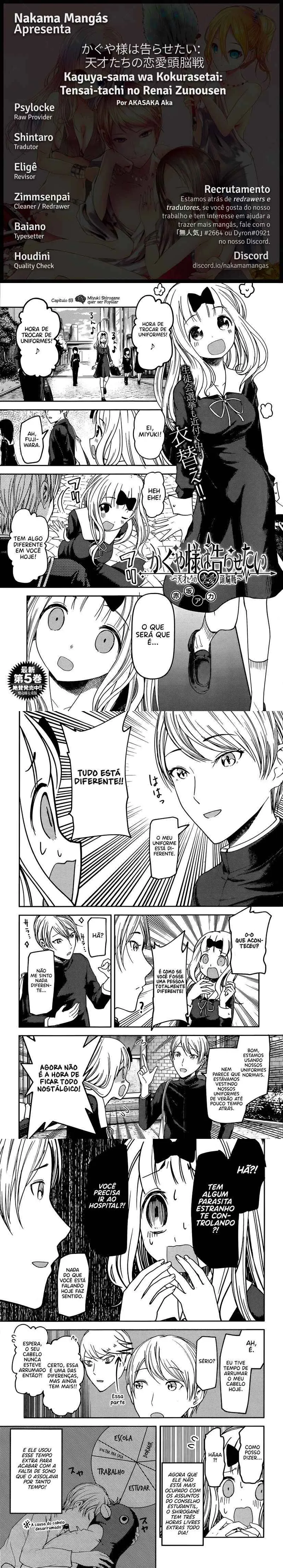 Read Kaguya-sama_ Love Is War (PT) Manga Online