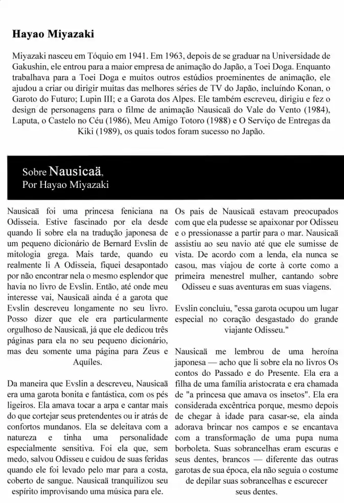 Read Kaze no Tani no Nausicaä (PT) Manga Online